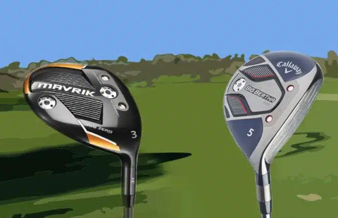 Fairway woods — a 3-wood and 5-wood