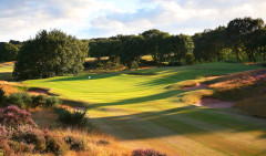 A strategic heathland par-4 with hazards in the driving zone