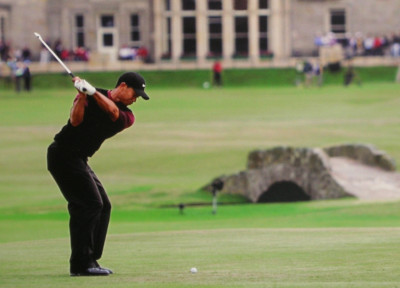 Tiger Woods at the 2000 Open at St Andrews