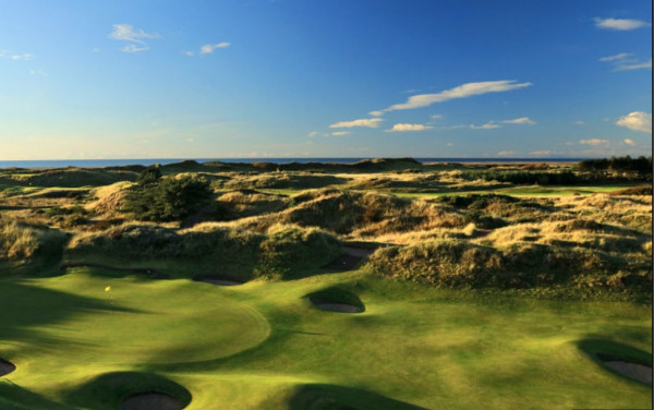 Fairways running between towering dunes at Royal Birkdale