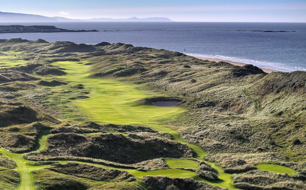 The Dunluce links at Royal Portrush on the Antrim coast